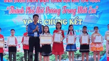 Bé Linh Nga – Con gái vừa giành giải nhất vòng chung kết “Hải Dương trong mắt em” 🏆