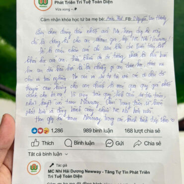 Mỗi lần tổng kết khóa học, điều NewWay mong chờ nhất không phải là những con số hay thành tích, mà là từng dòng phản hồi chân thành từ các bậc phụ huynh. Đó là khoảnh khắc NewWay cảm nhận rõ nhất giá trị trong ngành đào tạo.